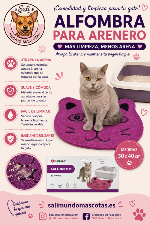 Alfombra Atrapa Arena Flamingo
Alfombra Antideslizante para Gatos
Alfombra para Caja de Arena
Alfombra Higiénica para Gatos
Alfombra Recolectora de Arena
Alfombra para Arenero Antideslizante
Alfombra para Patas de Gato
Alfombra para Bandeja Sanitaria
Alfombra para Mascotas Flamingo
Alfombra de Entrada para Arenero
Alfombra Premium para Gatos
Alfombra Antiarena para Gatos
Alfombra para Arenero Compacta
Alfombra para Arena de Gatos
Alfombra Protectora para Pisos