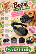 Bozal EBI Negro de Malla Transpirable para Perros