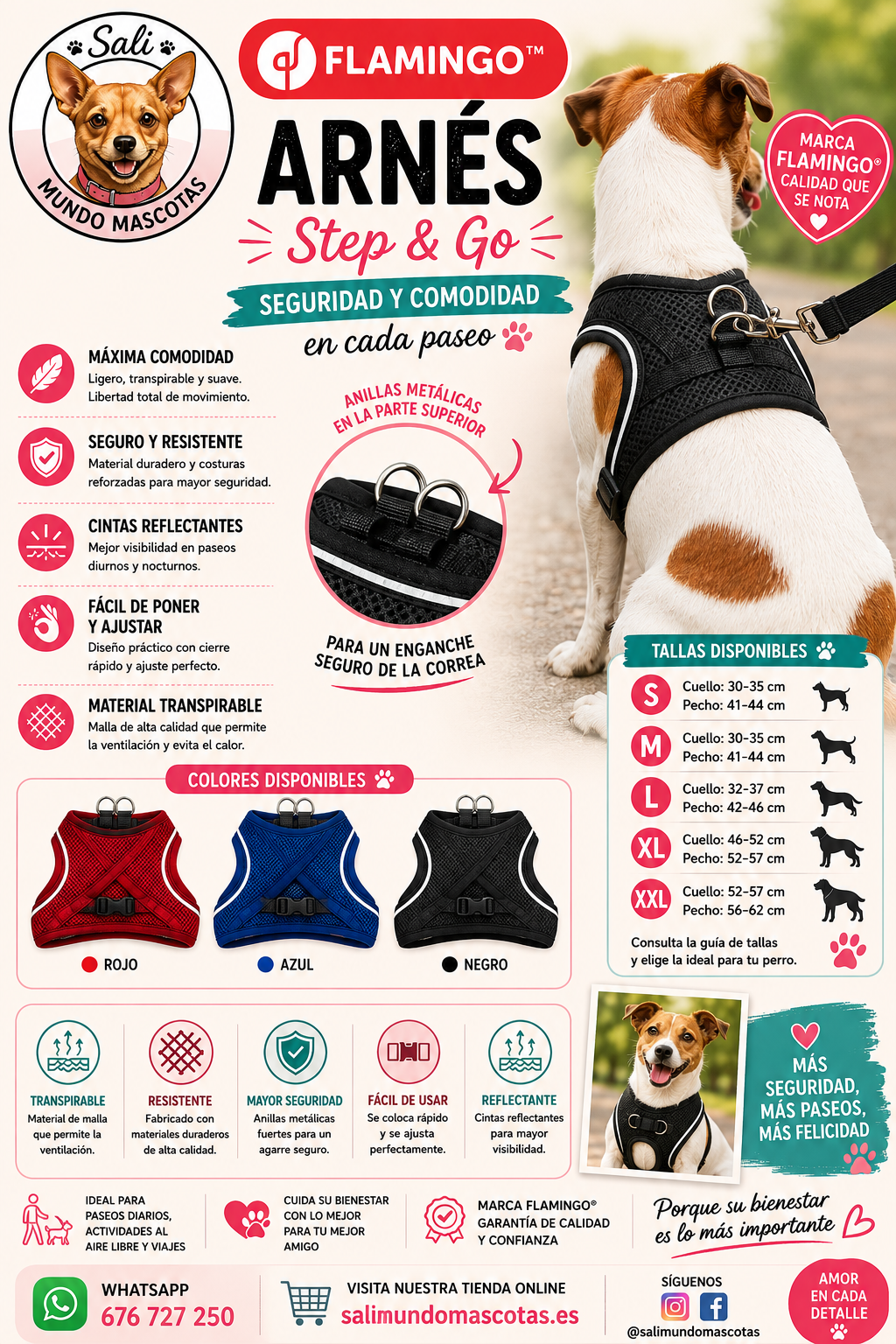 Arnés Flamingo Step & Go para Perros
Arnés Transpirable para Perros Flamingo
Arnés Reflectante para Perros Step & Go
Arnés Ajustable para Perros Flamingo
Arnés Cómodo y Transpirable para Perros
Arnés Reflectante y Ajustable para Perros
Arnés Flamingo para Paseos con Perros
Arnés Step & Go para Perros Ajustable
Arnés Transpirable y Reflectante Flamingo
Arnés para Perros Flamingo Step & Go