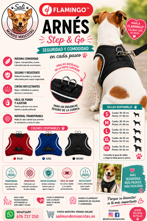 Arnés Flamingo Step & Go para Perros
Arnés Transpirable para Perros Flamingo
Arnés Reflectante para Perros Step & Go
Arnés Ajustable para Perros Flamingo
Arnés Cómodo y Transpirable para Perros
Arnés Reflectante y Ajustable para Perros
Arnés Flamingo para Paseos con Perros
Arnés Step & Go para Perros Ajustable
Arnés Transpirable y Reflectante Flamingo
Arnés para Perros Flamingo Step & Go