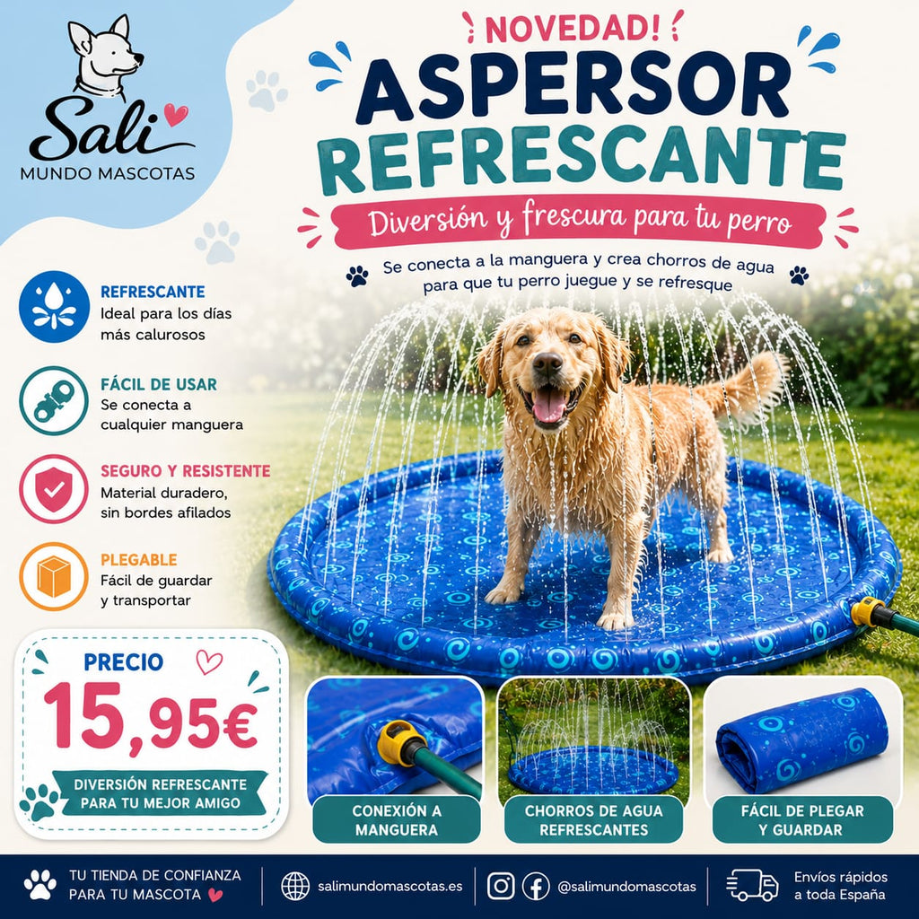 Aspersor Refrescante para Perros Sali
Aspersor de Agua para Perros en Verano
Juguete de Agua para Perros
Aspersor de Agua para Jugar con Perros
Juguete Acuático Refrescante para Perros
Aspersor para Perros y Mascotas
Juguete de Verano para Perros Sali
Aspersor de Agua para Perros en Jardín
Juego Refrescante con Agua para Perros
Accesorio de Agua para Perros Sali
