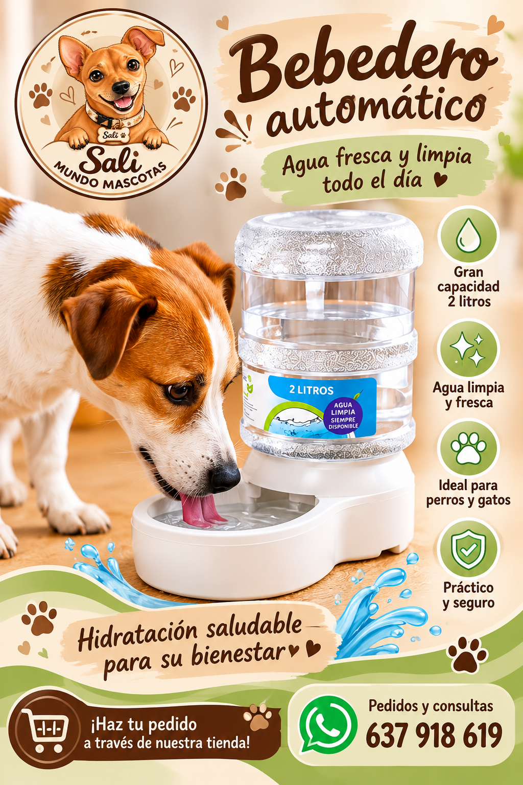 Bebedero para mascotas