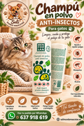 Menforsan Champú en Polvo Anti-Insectos para Perros y Gatos 250 g