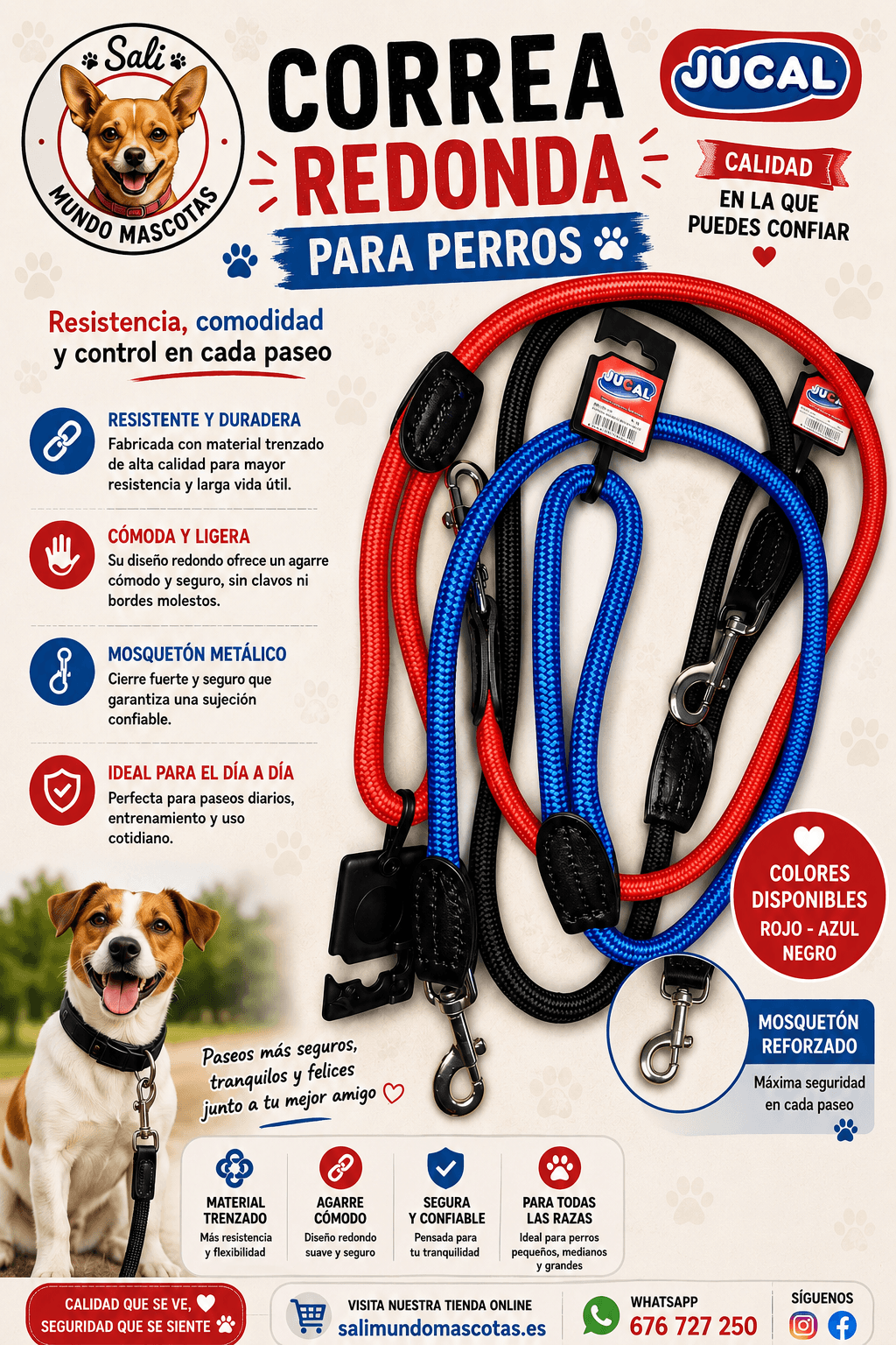 Correa Redonda para Perros
Correa de Paseo Redonda para Perros
Correa para Pasear Perros
Correa Redonda para Mascotas
Correa para Perros para Uso Diario
Correa Redonda para Collar de Perro
Correa Redonda Compatible con Arnés para Perros
Accesorio de Paseo para Perros
Correa de Paseo para Perros
Correa Redonda para Perros y Mascotas