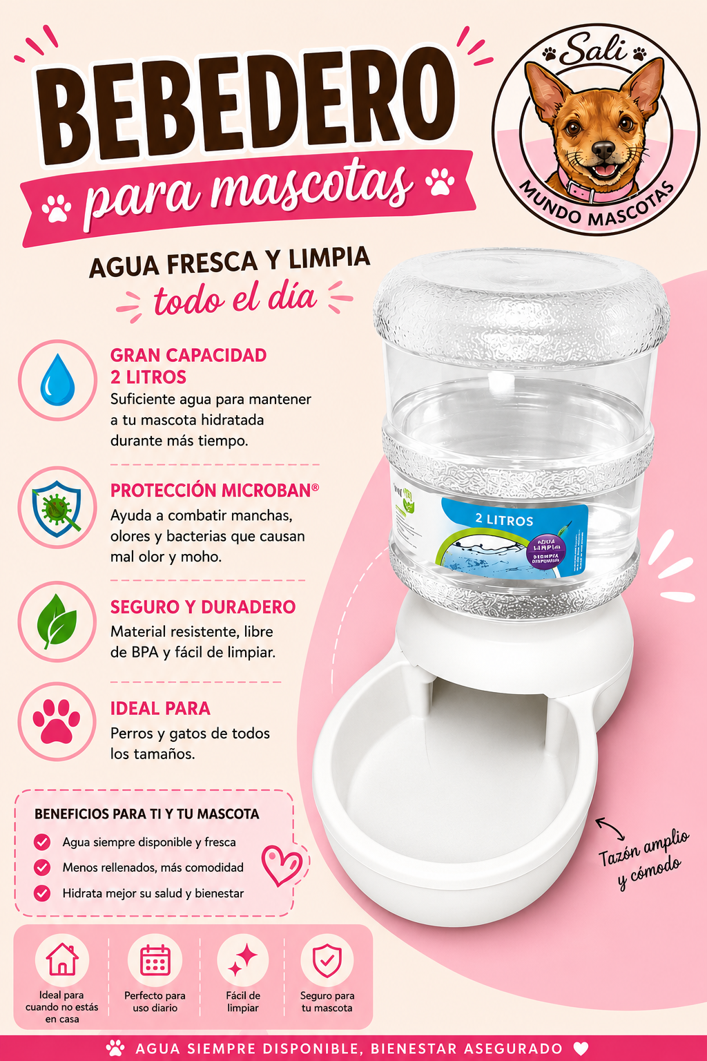 Bebedero para mascotas