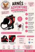 Arnés Teflon® Adventure para Perros – Ajustable, Resistente y Reflectante
