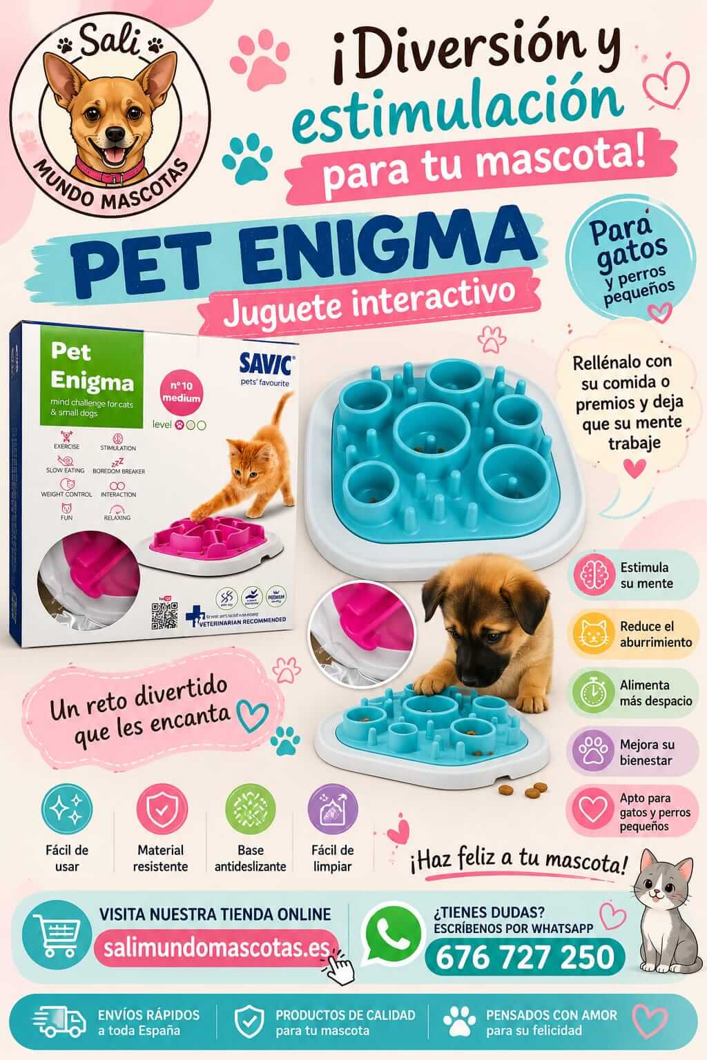 Juguete Interactivo Savic Pet Enigma para Gatos
Savic Pet Enigma para Perros Pequeños
Juguete de Inteligencia Pet Enigma para Mascotas
Comedero Interactivo Savic Pet Enigma
Juguete de Estimulación Mental para Gatos Savic
Juguete de Inteligencia para Perros Pequeños Savic
Pet Enigma Savic para Gatos y Perros
Comedero Antivoracidad Interactivo Pet Enigma
Juguete de Enriquecimiento Alimentario Savic
Savic Pet Enigma Juguete Interactivo para Mascotas