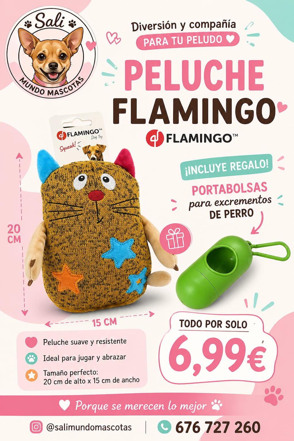 Peluche Flamingo Suave para Perros
Juguete Flamingo para Mascotas Sali
Peluche para Perros Suave y Resistente
Juguete de Peluche Flamingo para Perros
Peluche Flamingo para Mascotas + Portabolsas
Juguete Suave para Perros Sali
Peluche Resistente para Perros
Juguete Flamingo para Perros con Regalo
Peluche para Perros con Portabolsas de Regalo
Juguete de Peluche para Mascotas Sali