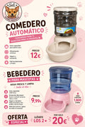Pack Ahorro Sali: Comedero Automático + Bebedero 1,8L 🥣💧