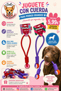Juguete con Cuerda Resistente para Perros Grandes Sali - Marca Coockoo 🎾💪pet_supplies