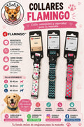 Collar Ajustable Flamingo para Perros (Tallas S, M, L)