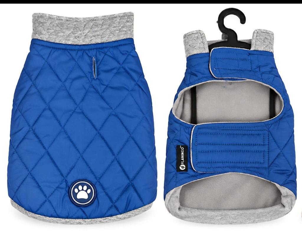 Abrigo Flamingo Manon Azul para Perros – Forro Polar
