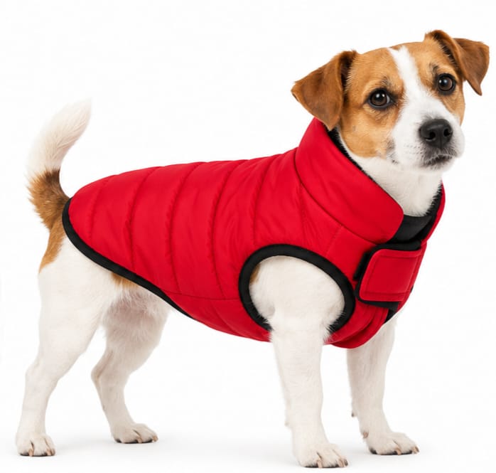 Abrigo Flamingo Eden Rojo para Perros – Ligero y Compacto
