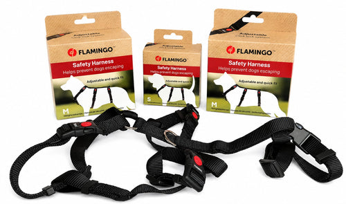 Arnés Antiescape de 3 Puntos para Perros Sali - Marca Flamingo 🐕🛡️