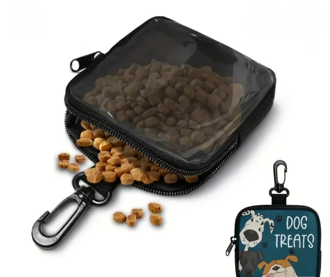 Porta Premios Portátil para Paseo Sali - Con Mosquetón y Ventana Transparente 🎒🍖pet_supplies