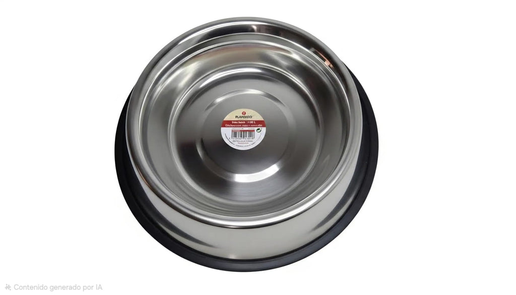 Comedero de Acero Inoxidable Flamingo para Perros Grandes (30 cm - 1.6L)