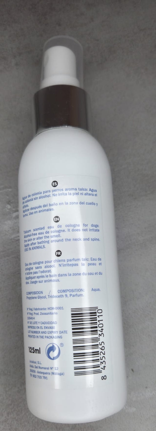 Agua de Colonia para Perros IdemPets Aroma Talco | Fragancia Suave y Duradera
