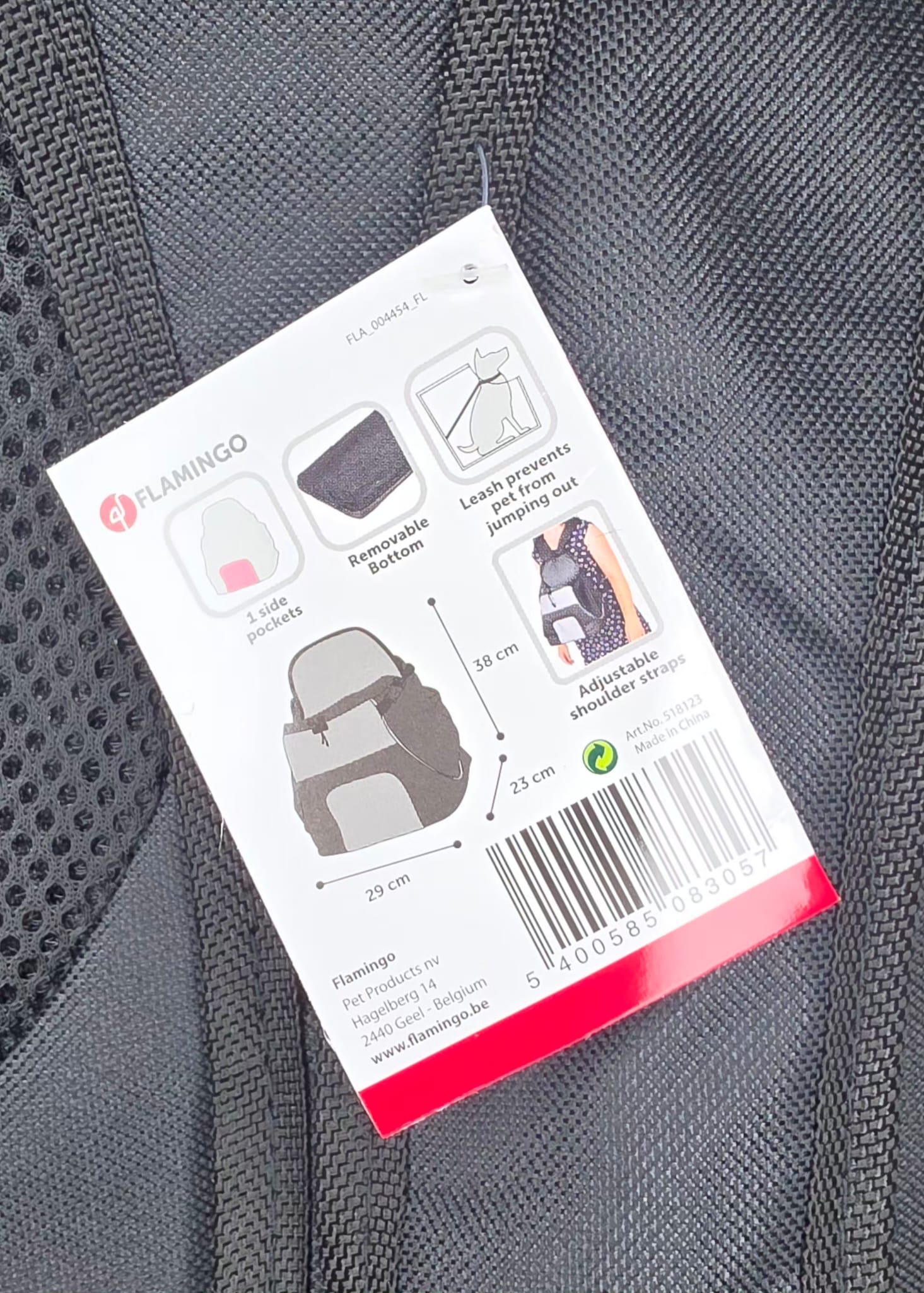 Transportín Frontal para Perros y Gatos – Máx. 7 kg | Cómodo, Transpirable y Seguro