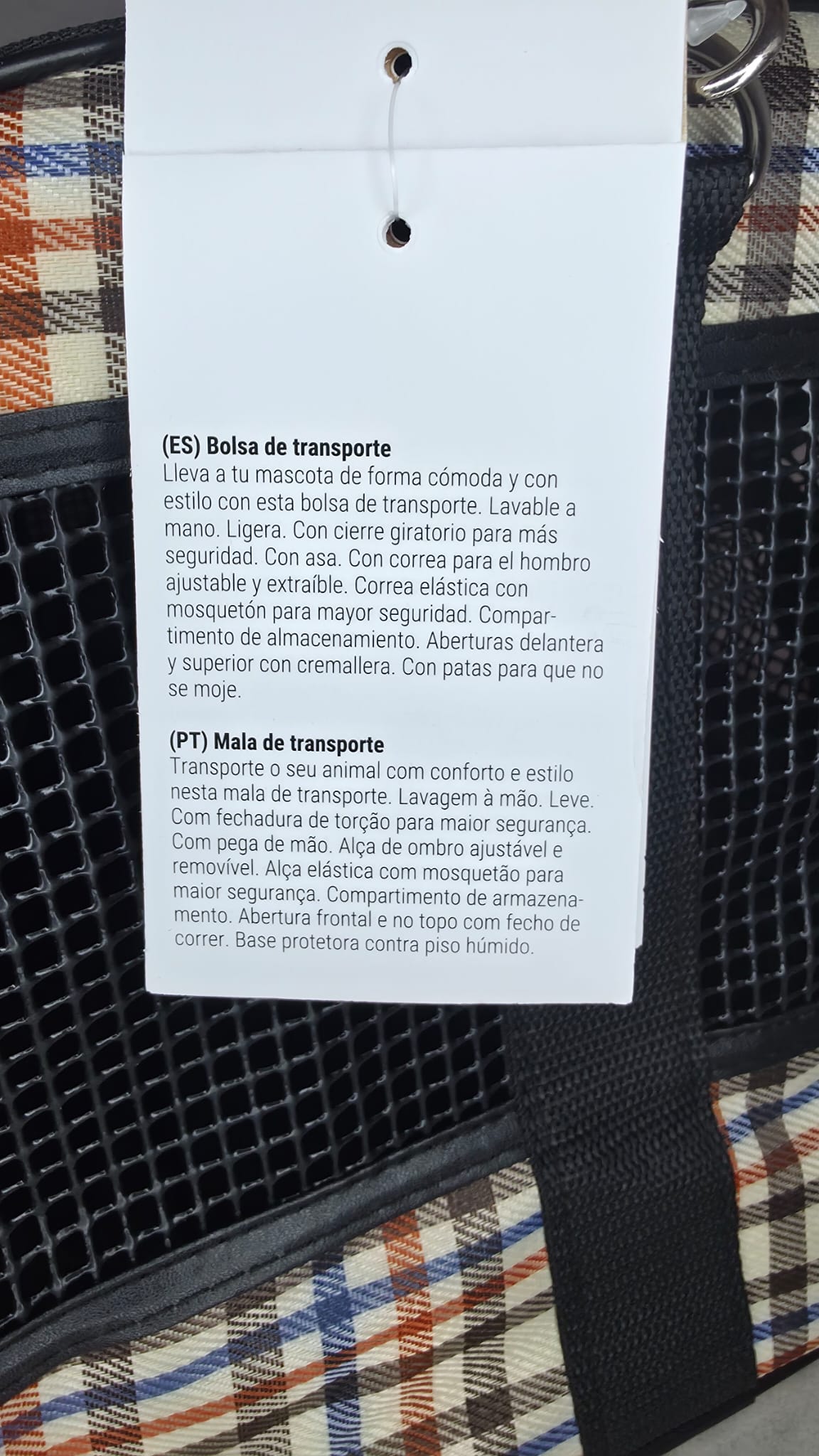 Bolsa de Transporte para Perros y Gatos – Máx. 5 kg | Cómoda, Segura y Transpirable