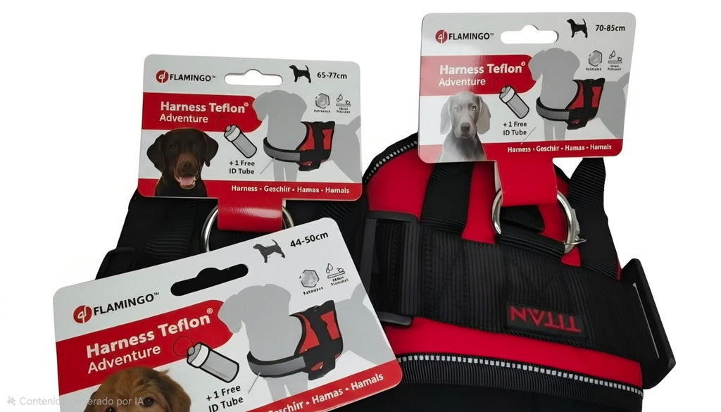 Arnés Teflon® Adventure para Perros – Ajustable, Resistente y Reflectante