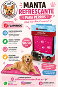 Manta Refrescante Flamingo 90x50 cm para Perros