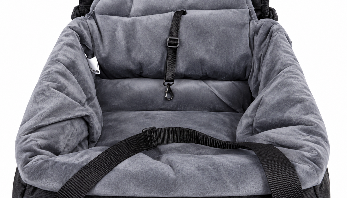 Asiento de Coche para Perros y Gatos – Máx. 5 kg | Seguro, Cómodo y Transpirable