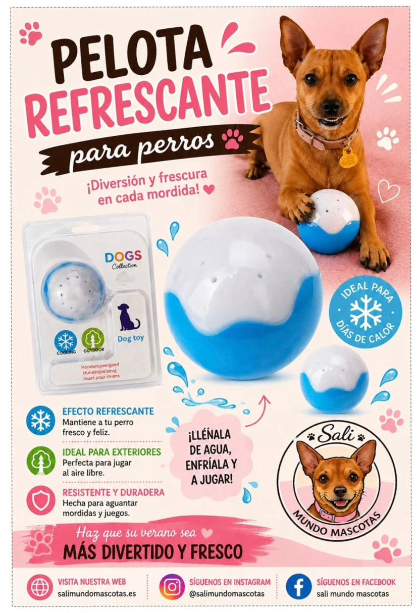 Pelota refrescante para perros