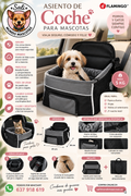 Asiento de Coche para Perros y Gatos – Máx. 5 kg | Seguro, Cómodo y Transpirable