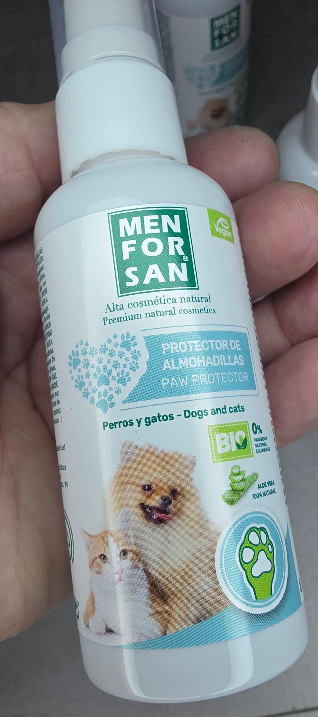 Protector de Almohadillas para Perros y Gatos Menforsan | Hidratación y Cuidado 125 ml