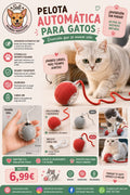 Pelota Automática Interactiva para Gatos Sali - Movimiento 360° USB 🔴🥎pet_supplies